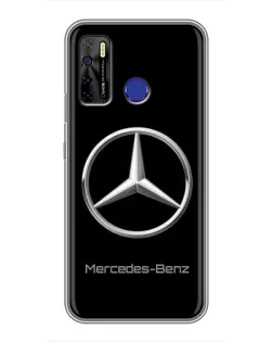 Чохол для TECNO Camon 15 з картинкою «Mercedes Silver Logo»