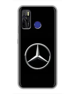 Чохол для TECNO Camon 15 з картинкою «Mercedes класичний лого»