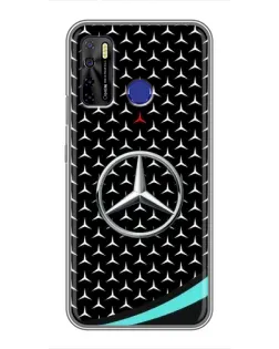 Чохол для TECNO Camon 15 з картинкою «Mercedes — бірюзовий акцент»