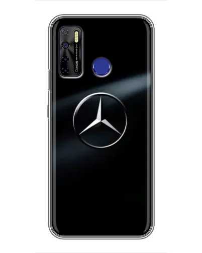 Чехол для TECNO Camon 15 с картинкой «Mercedes на металле» Чехол для TECNO Camon 15 с картинкой «Mercedes на металле»