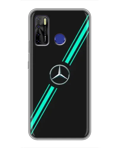 Чехол для TECNO Camon 15 с картинкой «Спортивные линии Mercedes» Чехол для TECNO Camon 15 с картинкой «Спортивные линии Mercedes»
