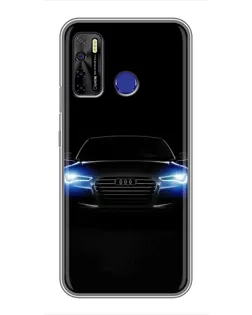 Чохол для TECNO Camon 15 з картинкою «Audi в неоні»