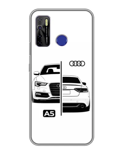 Чохол для TECNO Camon 15 з картинкою «Audi — контрастний дизайн» Чохол для TECNO Camon 15 з картинкою «Audi — контрастний дизайн»