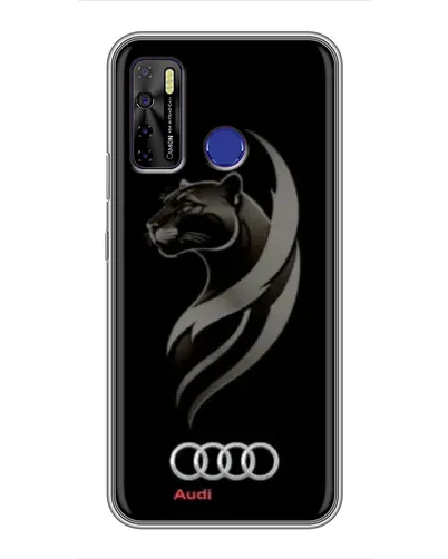 Чохол для TECNO Camon 15 з картинкою «Графіка — пантера та Audi» Чохол для TECNO Camon 15 з картинкою «Графіка — пантера та Audi»
