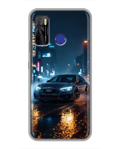 Чохол для TECNO Camon 15 з картинкою «Нічне місто та Audi» Чохол для TECNO Camon 15 з картинкою «Нічне місто та Audi»