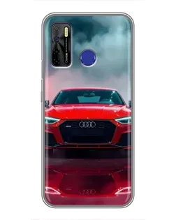 Чохол для TECNO Camon 15 з картинкою «Audi RS — червоний стиль»