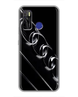 Чохол для TECNO Camon 15 з картинкою «Audi — абстрактні кільця»