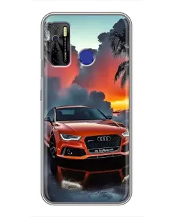 Чохол для TECNO Camon 15 з картинкою «Audi — захід сонця»