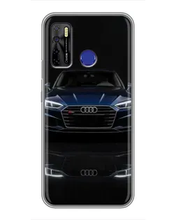 Чохол для TECNO Camon 15 з картинкою «Audi — нічне відображення»