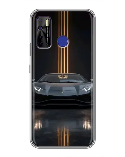 Чохол для TECNO Camon 15 з картинкою «Lamborghini золоті лінії» Чохол для TECNO Camon 15 з картинкою «Lamborghini золоті лінії»