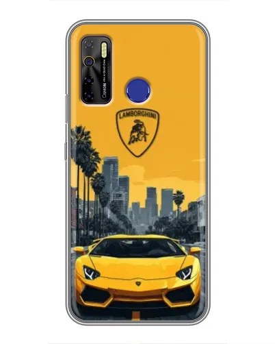Чохол для TECNO Camon 15 з картинкою «Жовтий Lamborghini місто» Чохол для TECNO Camon 15 з картинкою «Жовтий Lamborghini місто»