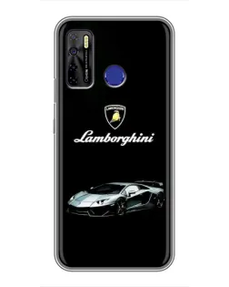 Чохол для TECNO Camon 15 з картинкою «Логотип Lamborghini класика»