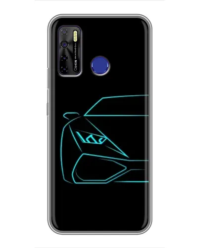 Чохол для TECNO Camon 15 з картинкою «Блакитний силует Lamborghini» Чохол для TECNO Camon 15 з картинкою «Блакитний силует Lamborghini»