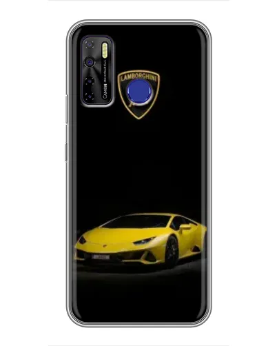 Чохол для TECNO Camon 15 з картинкою «Lamborghini жовтий акцент» Чохол для TECNO Camon 15 з картинкою «Lamborghini жовтий акцент»