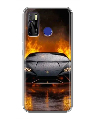 Чохол для TECNO Camon 15 з картинкою «Lamborghini у вогні» Чохол для TECNO Camon 15 з картинкою «Lamborghini у вогні»