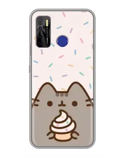Чехол для TECNO Camon 15 с картинкой «Пушин с кексом» Чехол для TECNO Camon 15 с картинкой «Пушин с кексом»