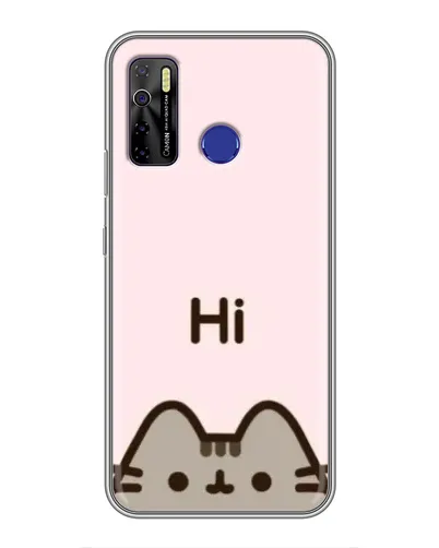 Чехол для TECNO Camon 15 с картинкой «Пушин говорит Hi» Чехол для TECNO Camon 15 с картинкой «Пушин говорит Hi»