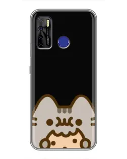 Чехол для TECNO Camon 15 с картинкой «Пушин на черном» Чехол для TECNO Camon 15 с картинкой «Пушин на черном»