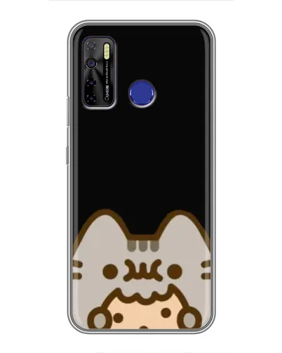 Чехол для TECNO Camon 15 с картинкой «Пушин на черном» Чехол для TECNO Camon 15 с картинкой «Пушин на черном»