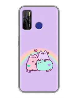 Чехол для TECNO Camon 15 с картинкой «Радужные Пушины» Чехол для TECNO Camon 15 с картинкой «Радужные Пушины»
