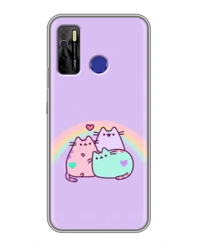 Чехол для TECNO Camon 15 с картинкой «Радужные Пушины» Чехол для TECNO Camon 15 с картинкой «Радужные Пушины»