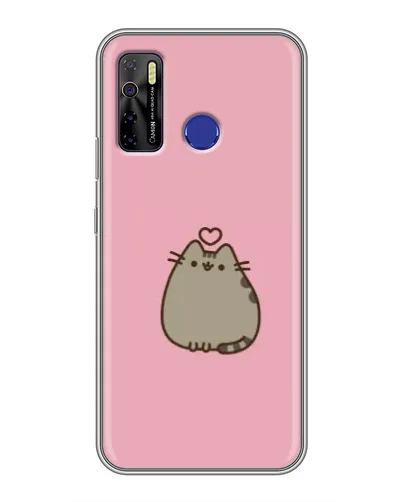 Чехол для TECNO Camon 15 с картинкой «Pusheen сердце» Чехол для TECNO Camon 15 с картинкой «Pusheen сердце»