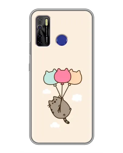 Чехол для TECNO Camon 15 с картинкой «Пушин на шариках» Чехол для TECNO Camon 15 с картинкой «Пушин на шариках»