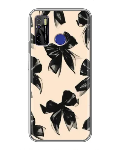 Чохол для TECNO Camon 15 з картинкою «Патерн чорні банти» Чохол для TECNO Camon 15 з картинкою «Патерн чорні банти»