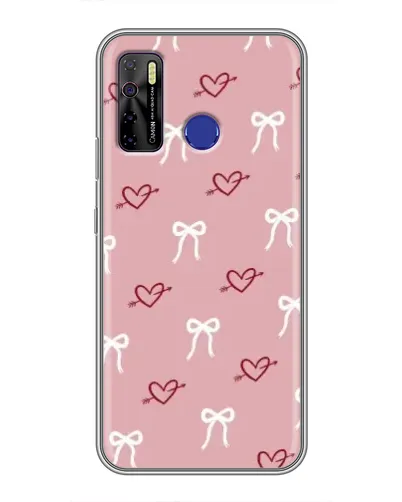 Чохол для TECNO Camon 15 з картинкою «Серця та банти» Чохол для TECNO Camon 15 з картинкою «Серця та банти»