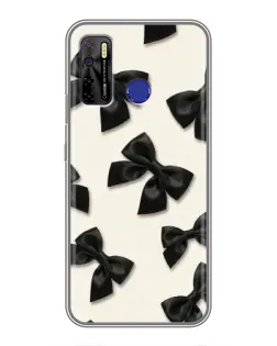 Чохол для TECNO Camon 15 з картинкою «Чорні бантики» Чохол для TECNO Camon 15 з картинкою «Чорні бантики»