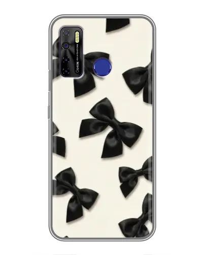 Чохол для TECNO Camon 15 з картинкою «Чорні бантики» Чохол для TECNO Camon 15 з картинкою «Чорні бантики»