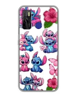 Чохол для TECNO Camon 15 з картинкою «Стікери Stitch та Angel»
