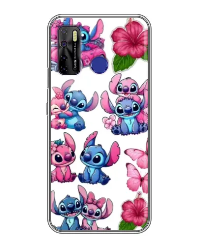Чохол для TECNO Camon 15 з картинкою «Стікери Stitch та Angel» Чохол для TECNO Camon 15 з картинкою «Стікери Stitch та Angel»