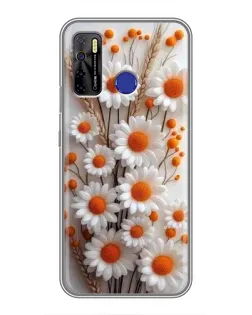 Чохол для TECNO Camon 15 з картинкою «Білі сухоцвіти» Чохол для TECNO Camon 15 з картинкою «Білі сухоцвіти»