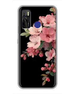 Чохол для TECNO Camon 15 з картинкою «Рожева гілка сакури» Чохол для TECNO Camon 15 з картинкою «Рожева гілка сакури»