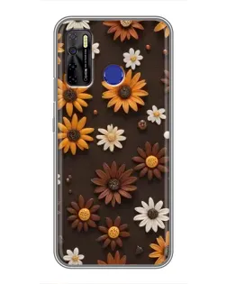 Чохол для TECNO Camon 15 з картинкою «Візерунок з маленьких соняшників» Чохол для TECNO Camon 15 з картинкою «Візерунок з маленьких соняшників»