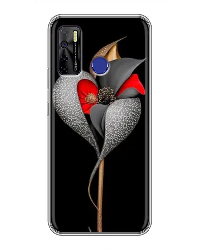 Чохол для TECNO Camon 15 з картинкою «Срібна фантазійна квітка» Чохол для TECNO Camon 15 з картинкою «Срібна фантазійна квітка»