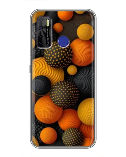 Чохол для TECNO Camon 15 з картинкою «Об'ємні помаранчеві сфери» Чохол для TECNO Camon 15 з картинкою «Об'ємні помаранчеві сфери»