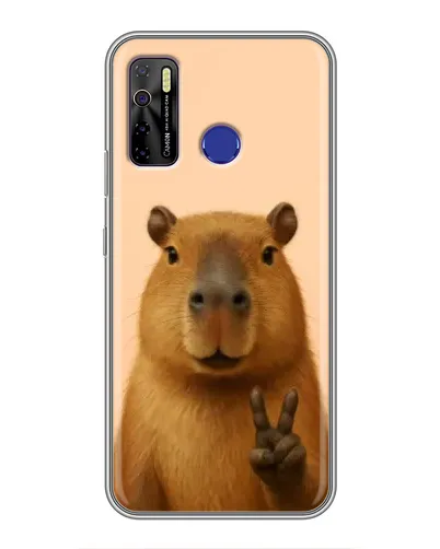 Чохол для TECNO Camon 15 з картинкою «Капібара вікторія» Чохол для TECNO Camon 15 з картинкою «Капібара вікторія»