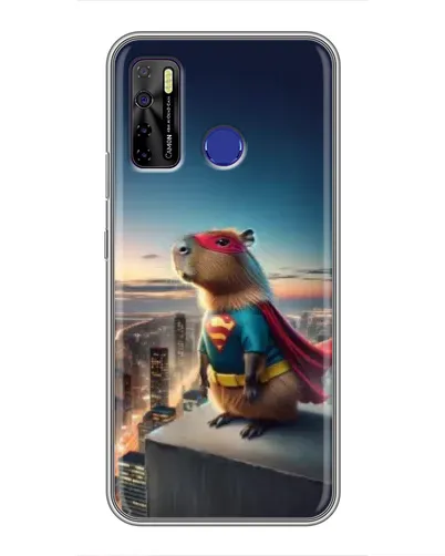 Чохол для TECNO Camon 15 з картинкою «Капі-мен супергерой» Чохол для TECNO Camon 15 з картинкою «Капі-мен супергерой»