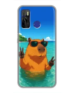 Чохол для TECNO Camon 15 з картинкою «Морська капібара»