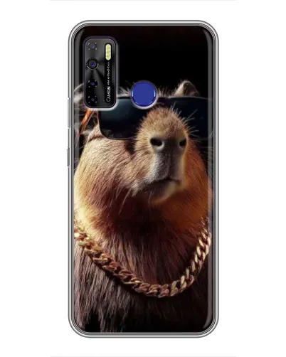 Чохол для TECNO Camon 15 з картинкою «Капібара золотий ланцюг» Чохол для TECNO Camon 15 з картинкою «Капібара золотий ланцюг»