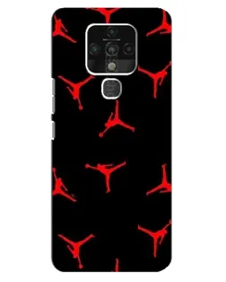 Чехол для TECNO Camon 16 Pro с картинкой «Jordan Red Pattern» Чехол для TECNO Camon 16 Pro с картинкой «Jordan Red Pattern»