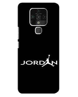 Чехол для TECNO Camon 16 Pro с картинкой «Jordan White Logo» Чехол для TECNO Camon 16 Pro с картинкой «Jordan White Logo»