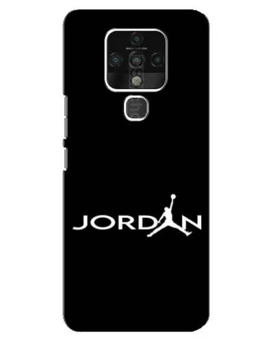 Чехол для TECNO Camon 16 Pro с картинкой «Jordan White Logo»