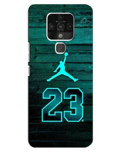 Чехол для TECNO Camon 16 Pro с картинкой «Jordan Cyan 23»