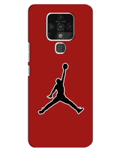 Чехол для TECNO Camon 16 Pro с картинкой «Jordan Red Back»