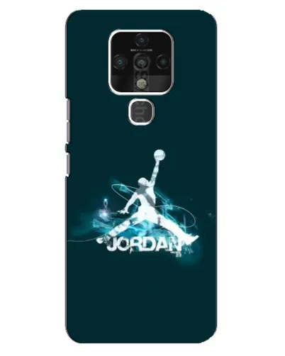 Чехол для TECNO Camon 16 Pro с картинкой «Jordan Blue Fire»