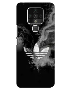 Чехол для TECNO Camon 16 Pro с картинкой «Абстрактный дым Adidas»