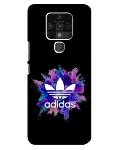 Чехол для TECNO Camon 16 Pro с картинкой «Взрыв красок Adidas»